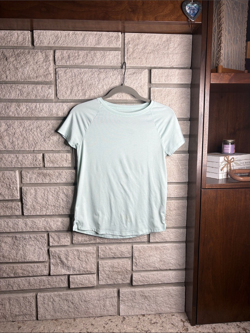 Light Mint Short Sleeve Crew Neck Tee